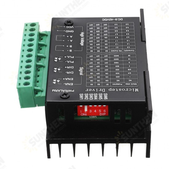 TB6600 Stepper Motor Driver 4A DC9-42V For Nema 17/23/34 Stepper Motor CNC Engraving Machine