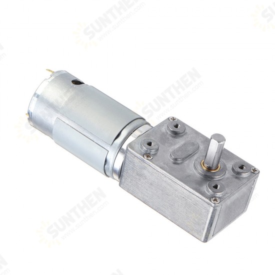 JGY395 DC 12V 5/20/40/70/100rpm High Torque Turbo Worm Geared Motor Gear Reducer Motor