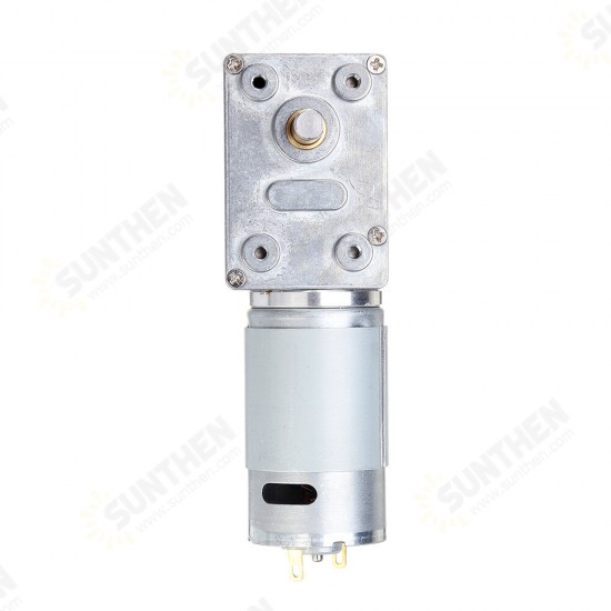 JGY395 DC 12V 5/20/40/70/100rpm High Torque Turbo Worm Geared Motor Gear Reducer Motor