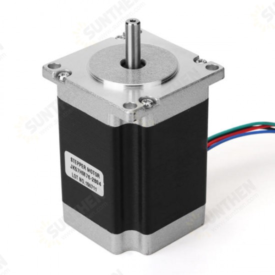 NEMA23 57mm Two Phase Stepper Motor 0.9 Degree 76mm 2.8A