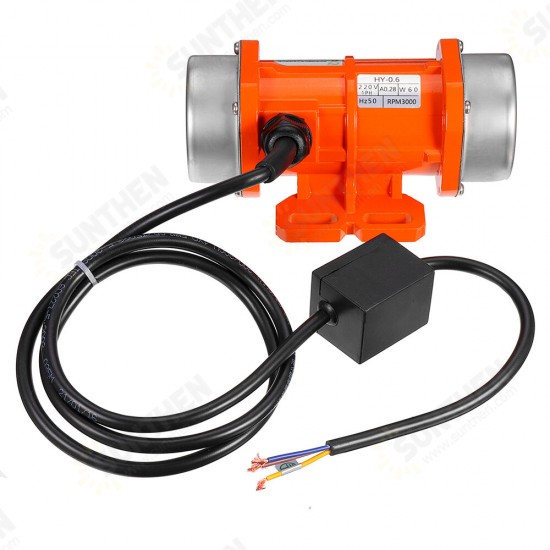 220V 30W-150W 3000rpm Concrete Vibrator Vibration Motor Single Phase Aluminum/Motor Speed Controller