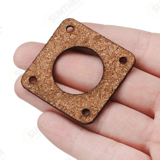 2/3mm Cork Wood Shock Absorber Anti-vibration Motor Damper for Nema 17 42mm Stepper Motor