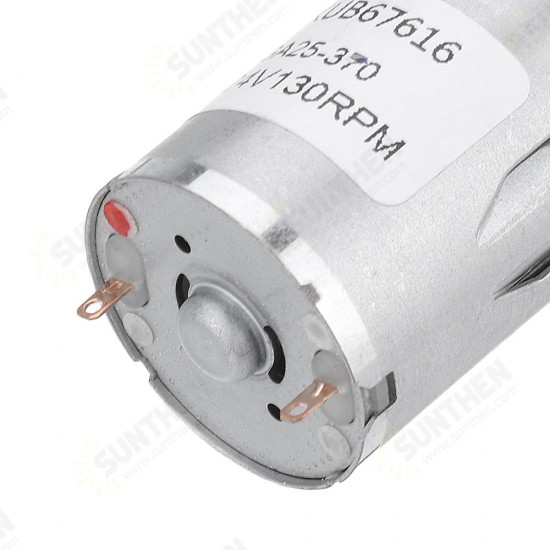 25GA370 DC 24V Micro Gear Reduction Motor 25mm Extended Shaft Gear Motor