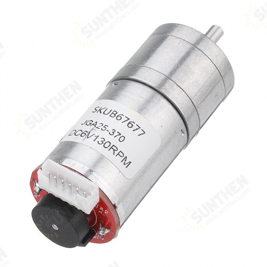 25GA370 DC 6V Micro Gear Reduction Motor with Encoder Speed Dial Reducer