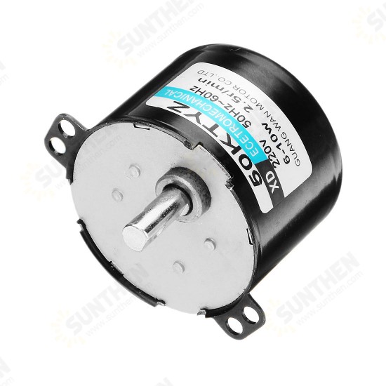 50KTYZ 220V 2.5rpm Synchronous Motor 10W Permanent Magnet Motor