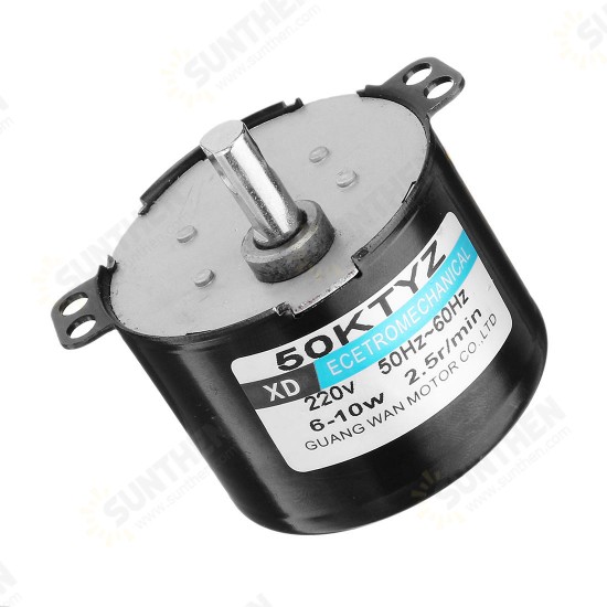 50KTYZ 220V 2.5rpm Synchronous Motor 10W Permanent Magnet Motor