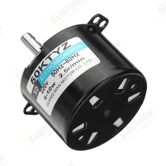 50KTYZ 220V 2.5rpm Synchronous Motor 10W Permanent Magnet Motor