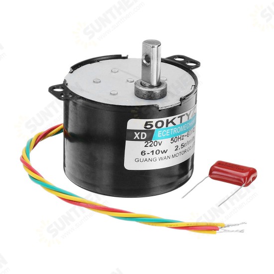 50KTYZ 220V 2.5rpm Synchronous Motor 10W Permanent Magnet Motor