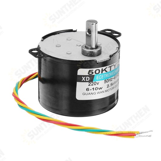 50KTYZ 220V 2.5rpm Synchronous Motor 10W Permanent Magnet Motor