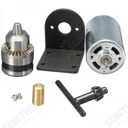 DC 12-36V Lathe Press 555 Motor With Miniature Hand Drill Chuck and Mounting Bracket DC 12-36V Lathe Press 555 Motor With Miniature Hand Drill Chuck and Mounting Bracket