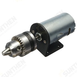 DC 12-36V Lathe Press 555 Motor With Miniature Hand Drill Chuck and Mounting Bracket DC 12-36V Lathe Press 555 Motor With Miniature Hand Drill Chuck and Mounting Bracket
