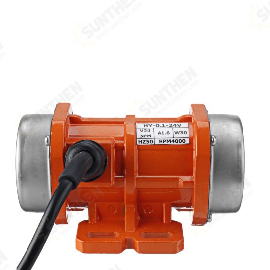 DC 12/24V 15W-50W Concrete Vibrator Vibration Motor Single Phase Aluminum/Motor Speed Controller