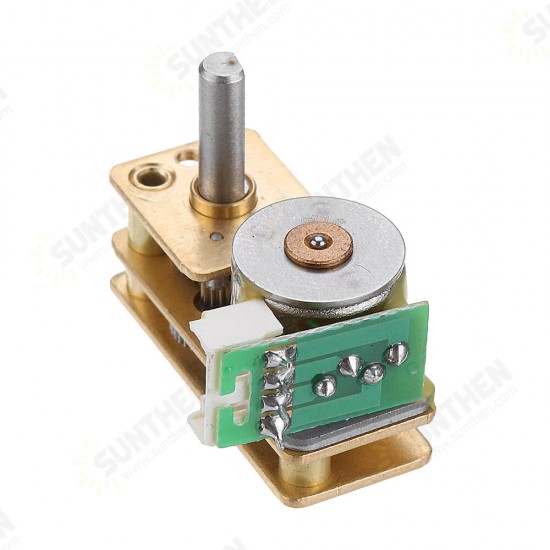 GM1024BY10 DC 5V 5/15/30RPM Micro Gear Motor 2-Phase 4-Wire Stepping Motor All Metal Gearbox