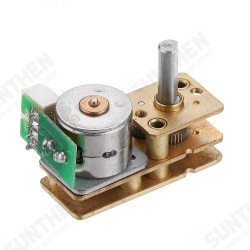 GM1024BY10 DC 5V 5/15/30RPM Micro Gear Motor 2-Phase 4-Wire Stepping Motor All Metal Gearbox GM1024BY10 DC 5V 5/15/30RPM Micro Gear Motor 2-Phase 4-Wire Stepping Motor All Metal Gearbox