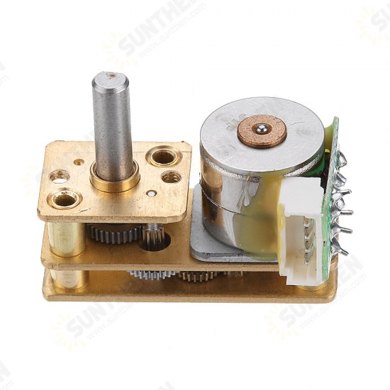 GM1024BY10 DC 5V 5/15/30RPM Micro Gear Motor 2-Phase 4-Wire Stepping Motor All Metal Gearbox