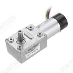 JGY-370 DC 12V 10/30/90/150RPM Motor Reduction Gear Turbine Worm Self-locking Encoder Signal Feedback Motor