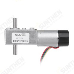 JGY-370 DC 12V Double Shaft Brushless Motor Reduction Gear Turbine Worm Self-locking Motor JGY-370 DC 12V Double Shaft Brushless Motor Reduction Gear Turbine Worm Self-locking Motor