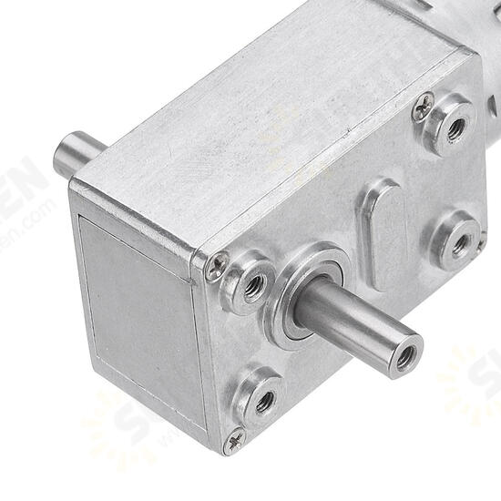 JGY-370 DC 24V Double Shaft Motor Reduction Gear Turbine Worm Self-locking Low Speed Motor