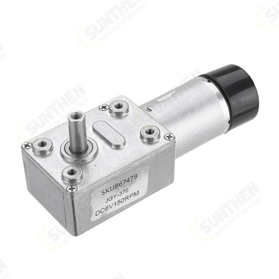 JGY-370 DC 6V Reduction Gear Turbine Motor Worm Self-locking Encoder Motor Signal Feedback