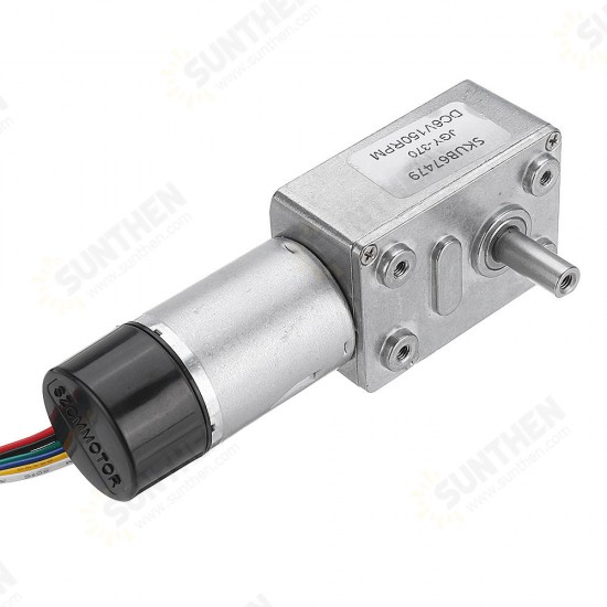 JGY-370 DC 6V Reduction Gear Turbine Motor Worm Self-locking Encoder Motor Signal Feedback