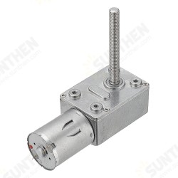 JGY370 50mm-M6 Screw Worm Gear Motor DC 12V 18/23RPM Self-locking Reduction Gear Motor JGY370 50mm-M6 Screw Worm Gear Motor DC 12V 18/23RPM Self-locking Reduction Gear Motor