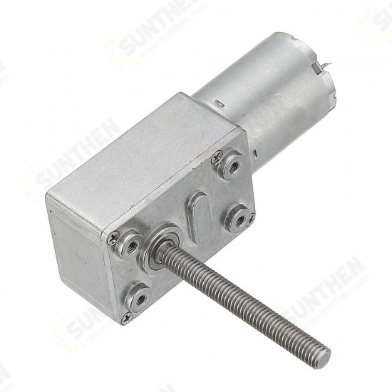 JGY370 50mm-M6 Screw Worm Gear Motor DC 12V 18/23RPM Self-locking Reduction Gear Motor JGY370 50mm-M6 Screw Worm Gear Motor DC 12V 18/23RPM Self-locking Reduction Gear Motor