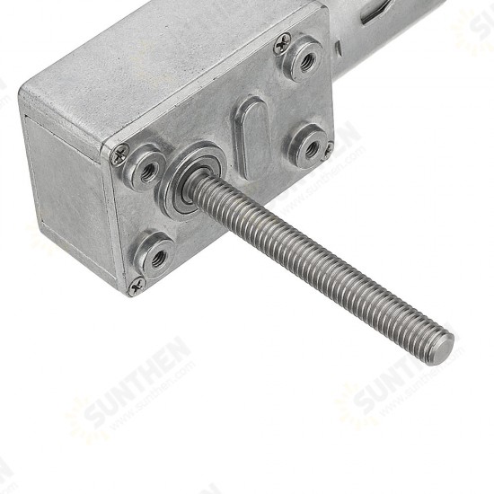 JGY370 50mm-M6 Screw Worm Gear Motor DC 12V 18/23RPM Self-locking Reduction Gear Motor JGY370 50mm-M6 Screw Worm Gear Motor DC 12V 18/23RPM Self-locking Reduction Gear Motor