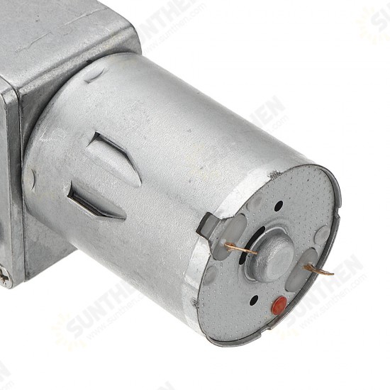 JGY370 50mm-M6 Screw Worm Gear Motor DC 12V 18/23RPM Self-locking Reduction Gear Motor JGY370 50mm-M6 Screw Worm Gear Motor DC 12V 18/23RPM Self-locking Reduction Gear Motor
