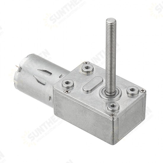 JGY370 50mm-M6 Screw Worm Gear Motor DC 12V 18/23RPM Self-locking Reduction Gear Motor JGY370 50mm-M6 Screw Worm Gear Motor DC 12V 18/23RPM Self-locking Reduction Gear Motor