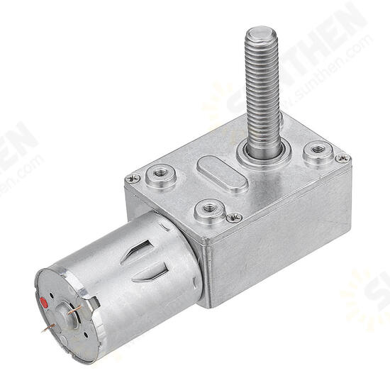 JGY370 DC 24V Self-locking Worm Gear Motor 10/30/90/150RPM Gear Turbine Reduction Motor