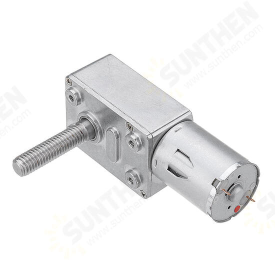 JGY370 DC 24V Self-locking Worm Gear Motor 10/30/90/150RPM Gear Turbine Reduction Motor