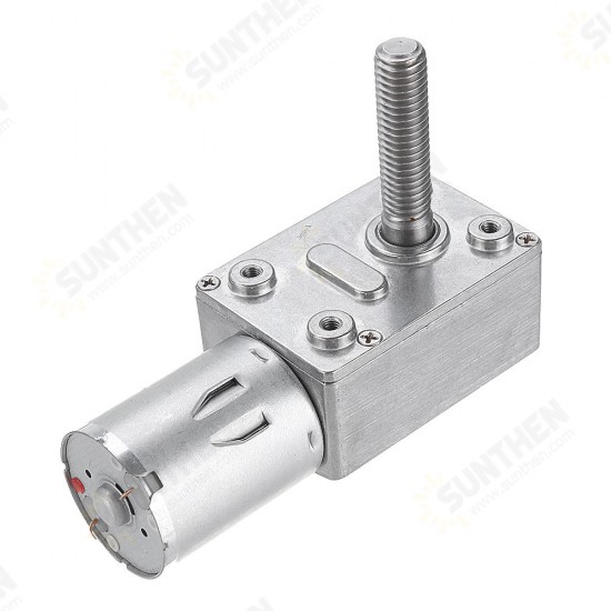 JGY370 DC 6V 10/30/90/150rpm Motor Micro Gear Turbine Worm Self-locking Reduction Gear Motor