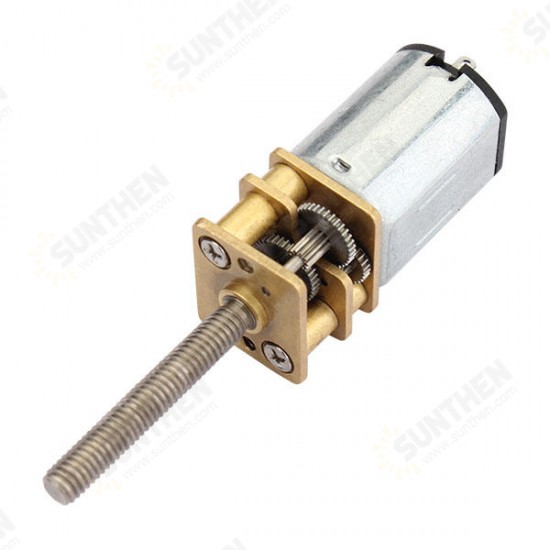 N20 DC 6V 55RPM Gear Motor M3 20mm Threaded Shaft Reduction Gear Motor N20 DC 6V 55RPM Gear Motor M3 20mm Threaded Shaft Reduction Gear Motor