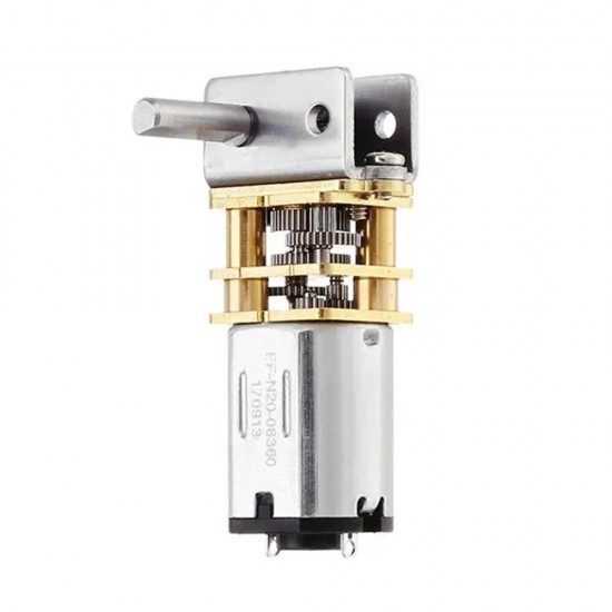 N20 DC6V Gear Motor Encoder Speed Reduction Gearbox 10/30/55/100RPM Reducer Replacement Motor