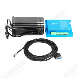 NEMA34 12N.m 6A Closed Loop CNC Stepper Motor Driver Encoder 1000rpm 86HBSE12N-B32 Motor + HBS86H Diver Set NEMA34 12N.m 6A Closed Loop CNC Stepper Motor Driver Encoder 1000rpm 86HBSE12N-B32 Motor + HBS86H Diver Set