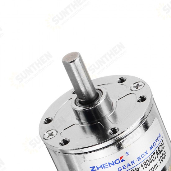 ZGA37RG 12V 1000RPM Reduction Motor DC Gear Motor