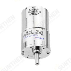 ZGB37RG 12V 60rpm Reduction Motor DC Gear Motor 37mm Eccentric Shaft Output