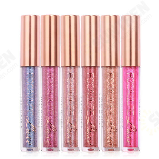 6 Colors Metallic Matte Lip Gloss Liquid Diamond Glitter Lipsticks Cosmetics Makeup