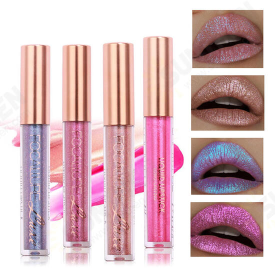 6 Colors Metallic Matte Lip Gloss Liquid Diamond Glitter Lipsticks Cosmetics Makeup