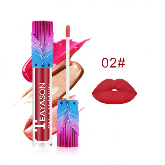 Matte Lip Gloss Long-Lasting Liquid Lip Stick Velvet Matte Lip Gloss Non Sticky Lip Makeup