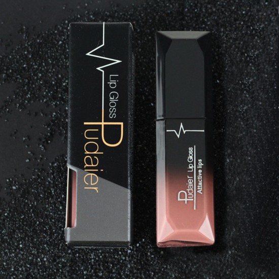 Matte Liquid Purple Lipstick Makeup Waterproof Dark Lip Gloss Tint Cosmetics Nude 6 Colors