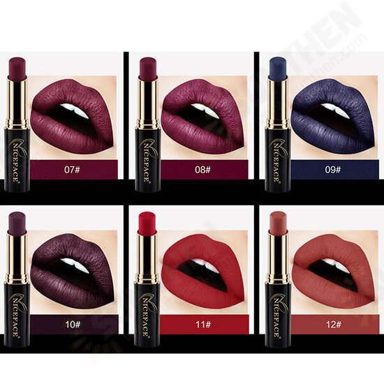 24 Colors Shimmer Matte Metallic Halloween Velvet Lip Stick Makeup Long Lasting Waterproof