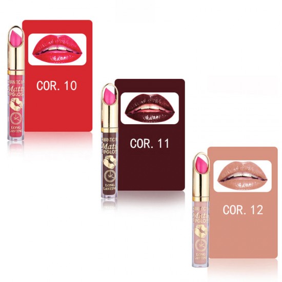 ROMANTIC MAY Pearlescent Non-stick Cup Lip Gloss Lasting Moisturizing Lip Glaze Liquid Lipstick