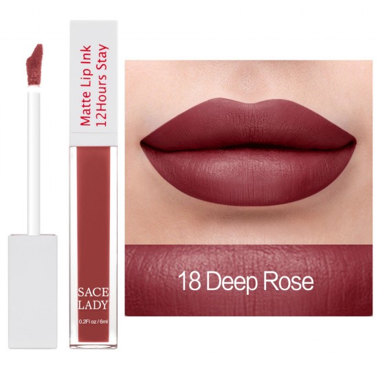 Maple Red Matte Lip Gloss Waterproof Winter Liquid Lipstick