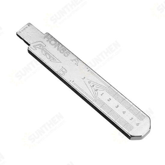 10pcs Engraved Line Key for 2 in 1 HON66 Scale Shearing Teeth Blank Key NO.25 For HONDA BYD/Four Track Out Milling Key