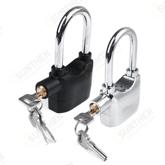 110db Alarm Padlock High Security Sirens Lock For Motorcycle Bike Bicycle Home