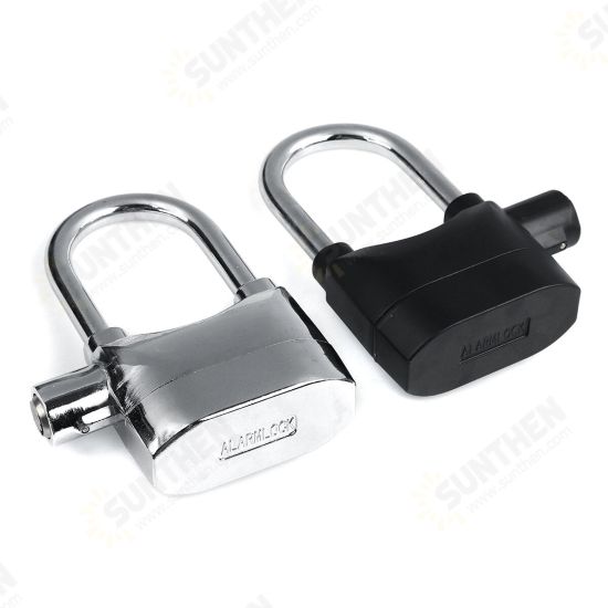 110db Alarm Padlock High Security Sirens Lock For Motorcycle Bike Bicycle Home