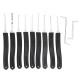 14Pcs Training Unlock Tool Skill Set Unlocking Lock Picks Set Key Transparent Practical Lock