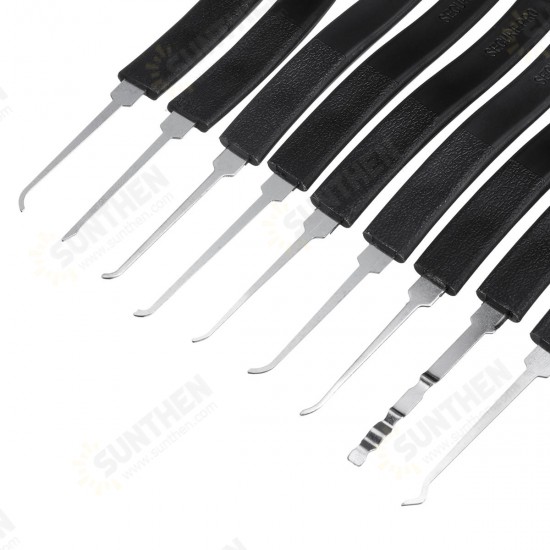 14Pcs Training Unlock Tool Skill Set Unlocking Lock Picks Set Key Transparent Practical Lock