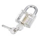 14Pcs Training Unlock Tool Skill Set Unlocking Lock Picks Set Key Transparent Practical Lock